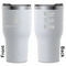 Rocket Science White RTIC Tumbler - Front and Back