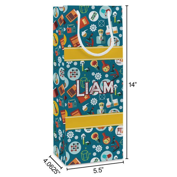 Rocket Science Wine Gift Bag - Dimensions