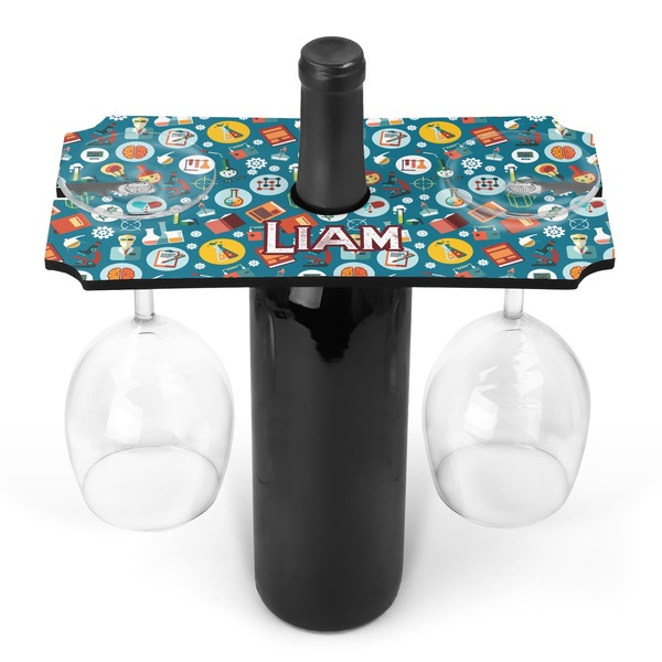 Custom Rocket Science Wine Bottle & Glass Holder (Personalized)