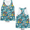 Rocket Science Womens Racerback Tank Tops - Medium - Front and Back