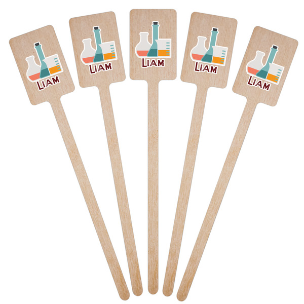 Rocket Science Wooden 6.25" Stir Stick - Rectangular - Fan View