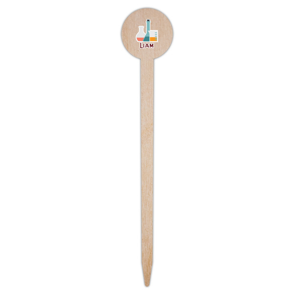Rocket Science Wooden 6" Food Pick - Round - Single Pick
