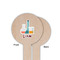 Rocket Science Wooden 6" Food Pick - Round - Single Sided - Front & Back
