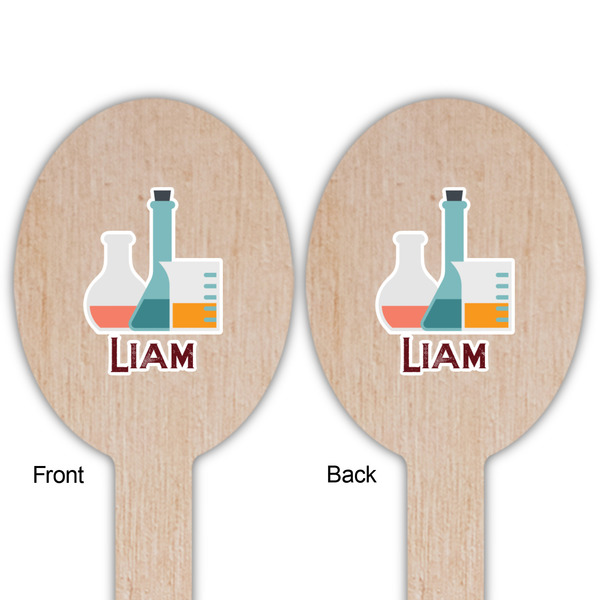 Rocket Science Wooden Food Pick - Oval - Double Sided - Front & Back