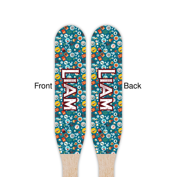 Rocket Science Wooden Food Pick - Paddle - Double Sided - Front & Back