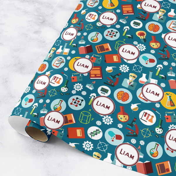 Custom Rocket Science Wrapping Paper Roll - Small (Personalized)