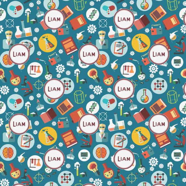 Rocket Science Wrapping Paper Square