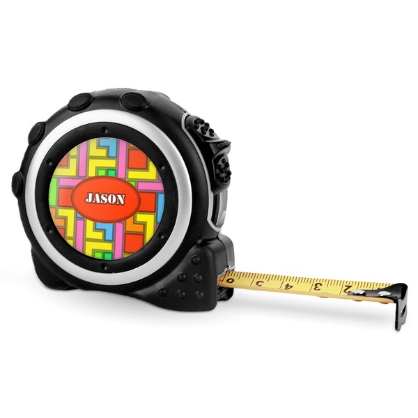 Tetromino 16 Foot Black & Silver Tape Measures - Front