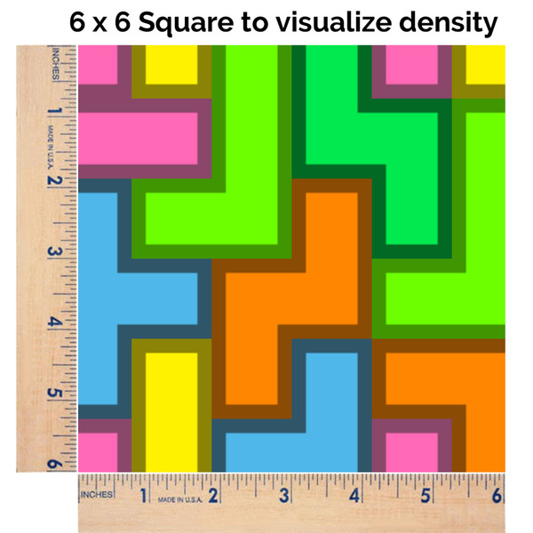 Tetromino 6x6 Swatch of Fabric