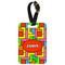 Tetromino Metal Luggage Tag w/ Name or Text