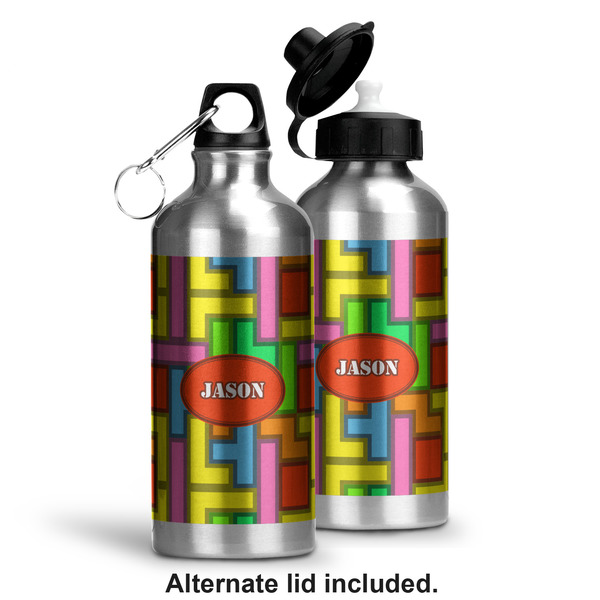 Tetromino Aluminum Water Bottle - Alternate lid options