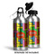 Tetromino Aluminum Water Bottle - Alternate lid options