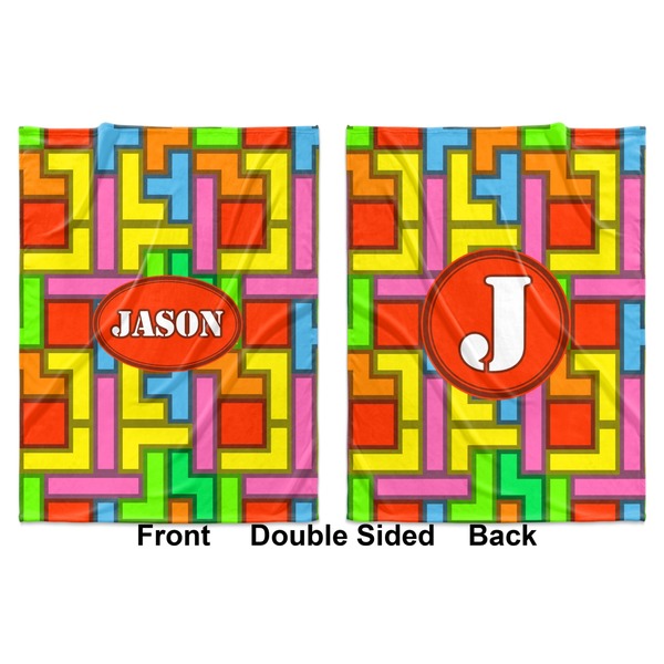 Tetromino Baby Blanket (Double Sided - Printed Front and Back)