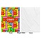 Tetromino Baby Blanket (Single Sided - Printed Front, White Back)