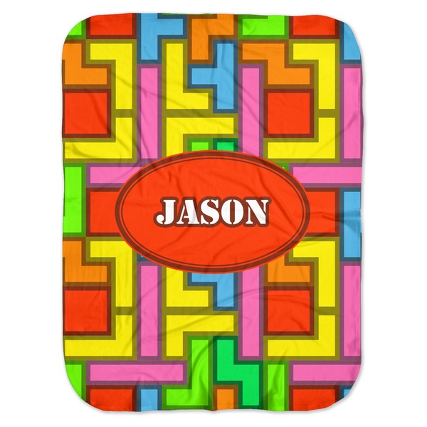 Custom Tetromino Baby Swaddling Blanket (Personalized)