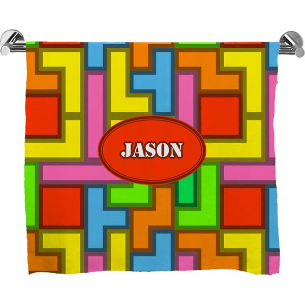 Custom Tetromino Bath Towel (Personalized)