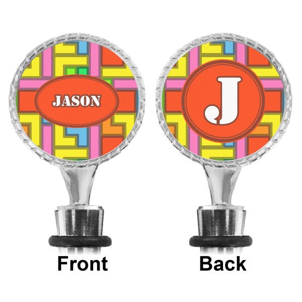 Tetromino Bottle Stopper - Front and Back