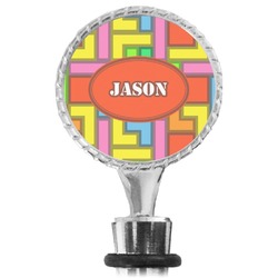 Tetromino Wine Bottle Stopper (Personalized)