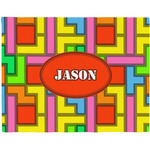 Tetromino Woven Fabric Placemat - Twill w/ Name or Text