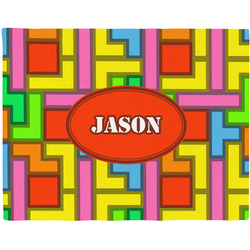 Tetromino Woven Fabric Placemat - Twill w/ Name or Text
