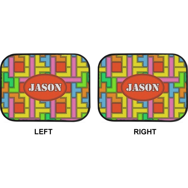 Tetromino Car Floor Mats (Back Seat) (Approval)