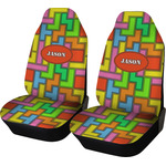 Tetromino Car Seat Covers (Set of Two) (Personalized)