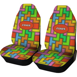 Tetromino Car Seat Covers (Set of Two) (Personalized)