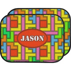 Tetromino Car Floor Mats (Back Seat) (Personalized)