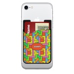 Tetromino 2-in-1 Cell Phone Credit Card Holder & Screen Cleaner (Personalized)