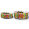 Tetromino Ceramic Dog Bowls - Size Comparison
