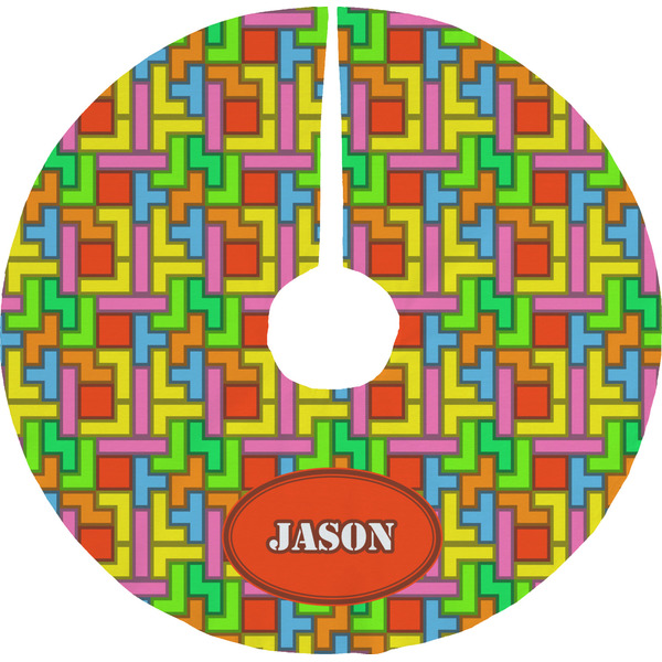 Custom Tetromino Tree Skirt (Personalized)