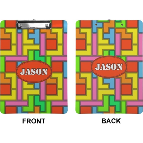 Tetromino Clipboard (Letter) (Front + Back)