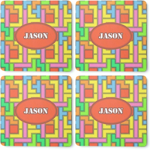 Tetromino Coaster Rubber Back - Apvl