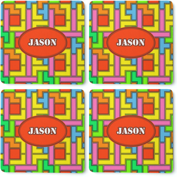 Tetromino Coaster Rubber Back - Apvl