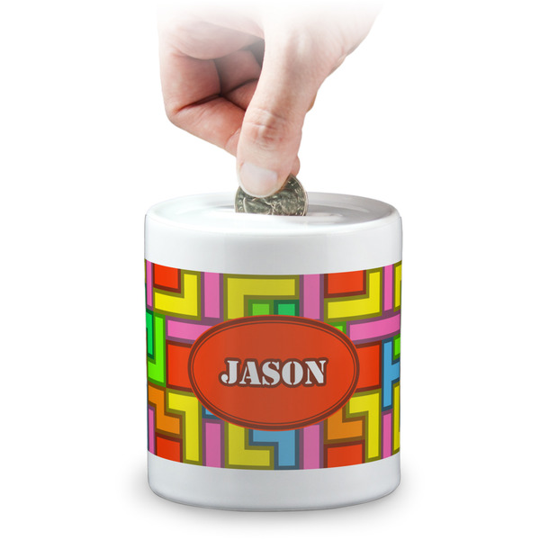 Custom Tetromino Coin Bank (Personalized)