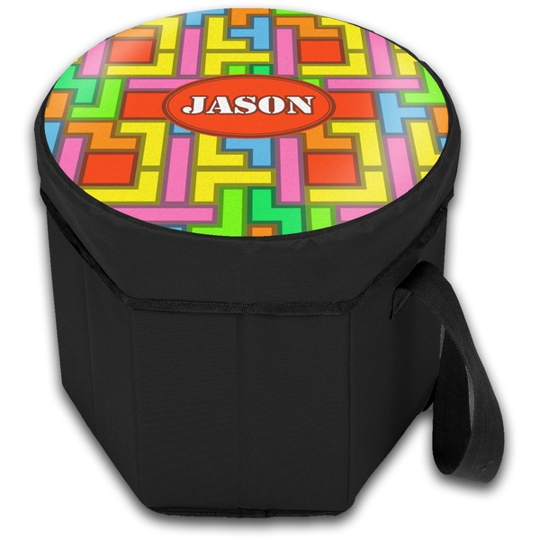 Tetromino Collapsible Personalized Cooler & Seat (Closed)