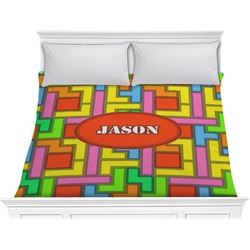 Tetromino Comforter - King (Personalized)