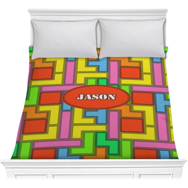 Custom Tetromino Comforter - Full / Queen (Personalized)