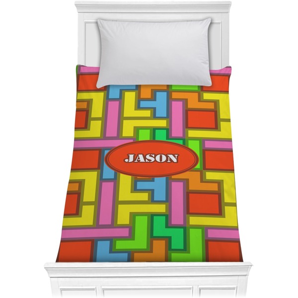 Custom Tetromino Comforter - Twin (Personalized)