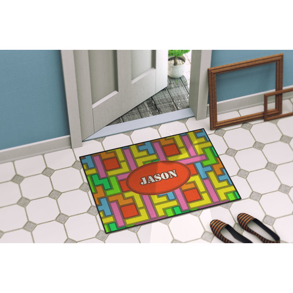 Tetromino Door Mat Lifestyle