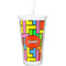 Tetromino Double Wall Tumbler with Straw (Personalized)