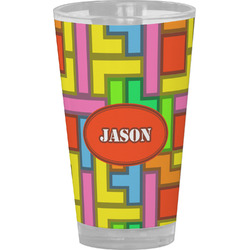 Tetromino Pint Glass - Full Color (Personalized)