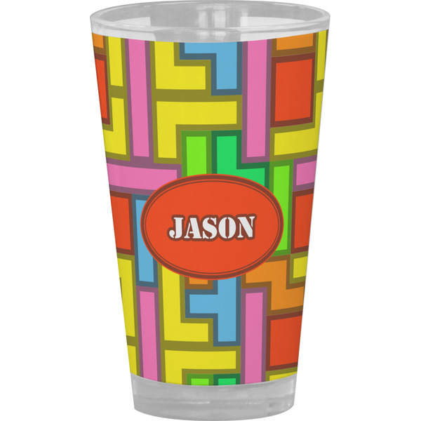 Custom Tetromino Pint Glass - Full Color (Personalized)