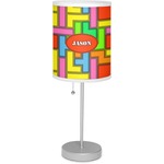 Tetromino 7" Drum Lamp with Shade Linen (Personalized)