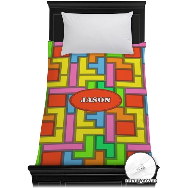 Custom Tetromino Duvet Cover - Twin (Personalized)