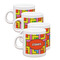 Tetromino Espresso Cup Group of Four Front