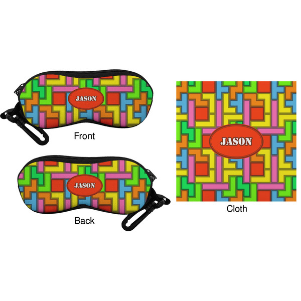 Tetromino Eyeglass Case & Cloth (Approval)