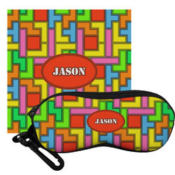 Tetromino Eyeglass Case & Cloth (Personalized)