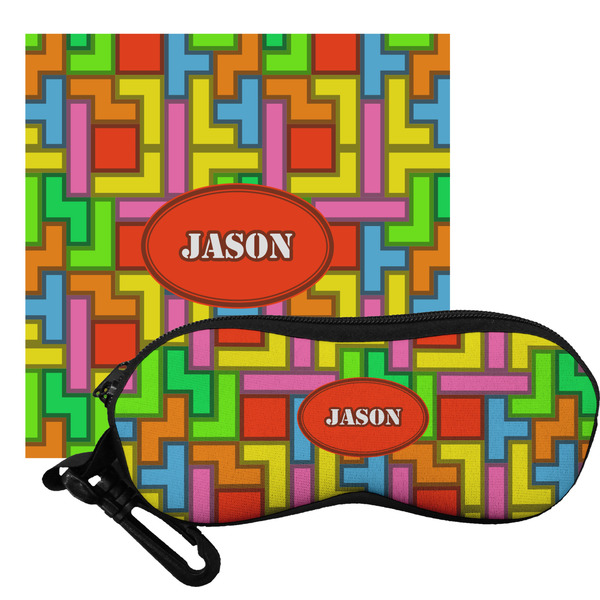 Custom Tetromino Eyeglass Case & Cloth (Personalized)