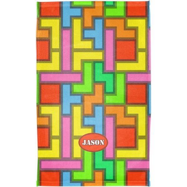Tetromino Finger Tip Towel - Full View